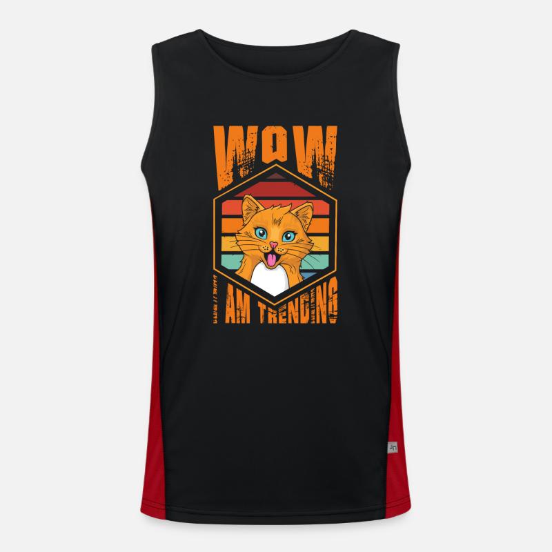 Wow, I'm trending Men's Functional Contrast Tank Top 