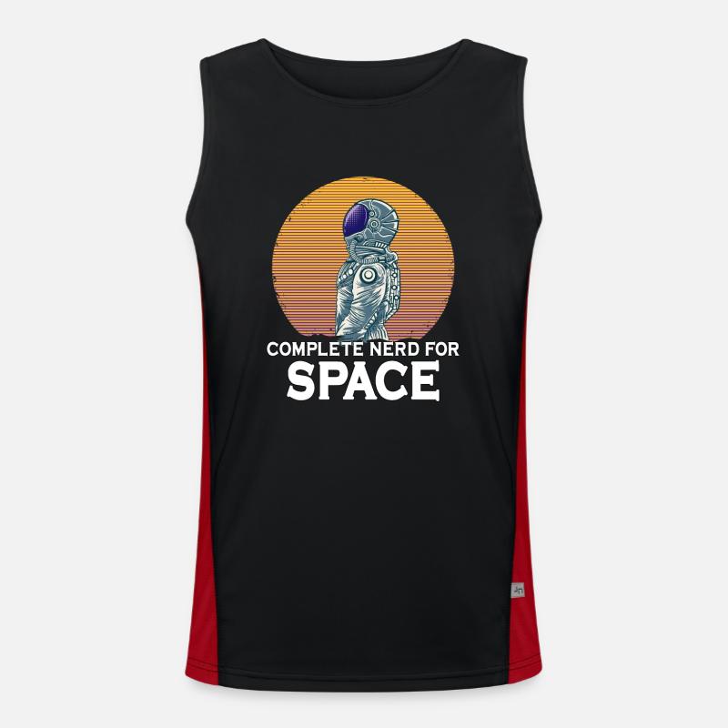 Astronaut Astronomy Solar System Space Kids Men's Functional Contrast Tank Top 
