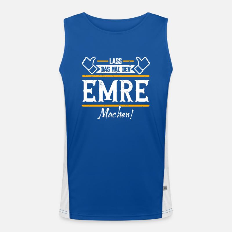 Emre Geschenkidee Geschenk Geburtstag Funktionelles Kontrast-Tank Top für Männer 