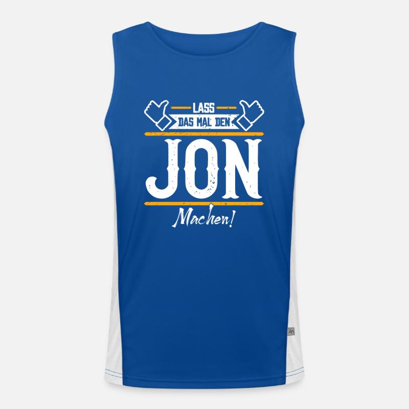 Jon Geschenkidee Geschenk Geburtstag Funktionelles Kontrast-Tank Top für Männer 
