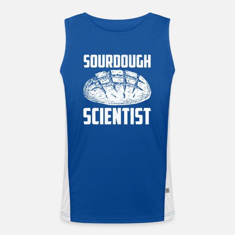 Baking Bread Sourdough Scientist Funktionelles Kontrast-Tank Top für Männer 