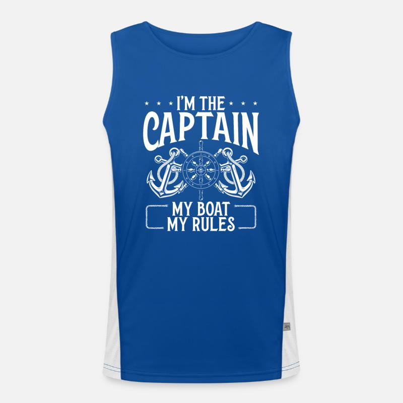 My boat, my rules Men's Functional Contrast Tank Top 