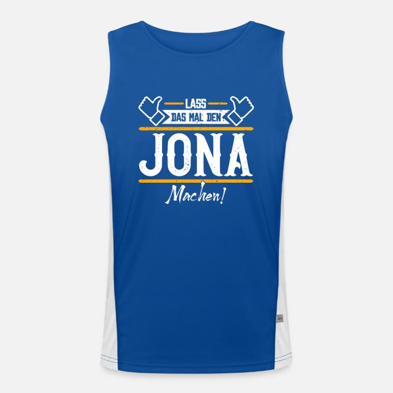 Jona Geschenkidee Geschenk Geburtstag Funktionelles Kontrast-Tank Top für Männer 