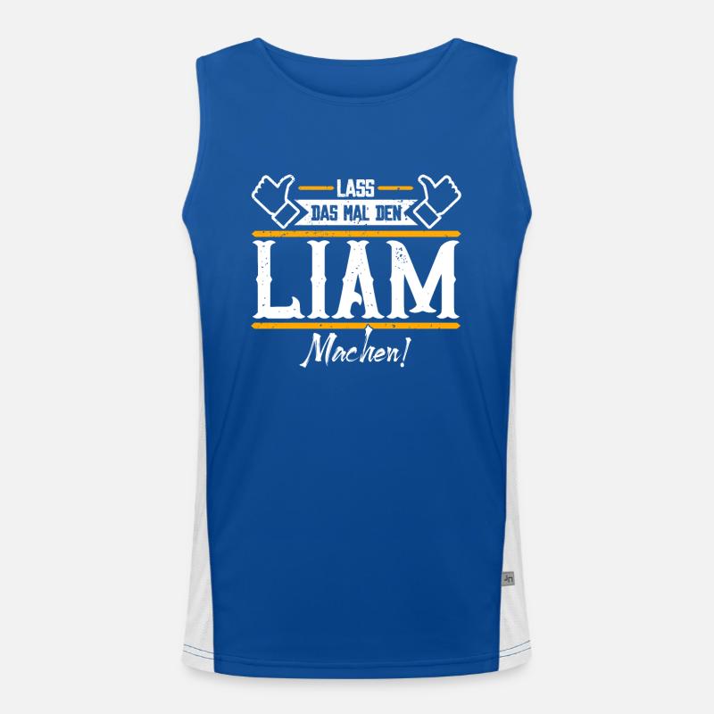 Liam Geschenkidee Geschenk Geburtstag Funktionelles Kontrast-Tank Top für Männer 