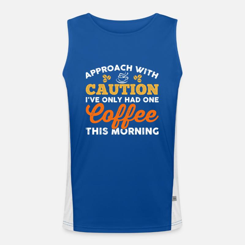Proceed with caution Men's Functional Contrast Tank Top 