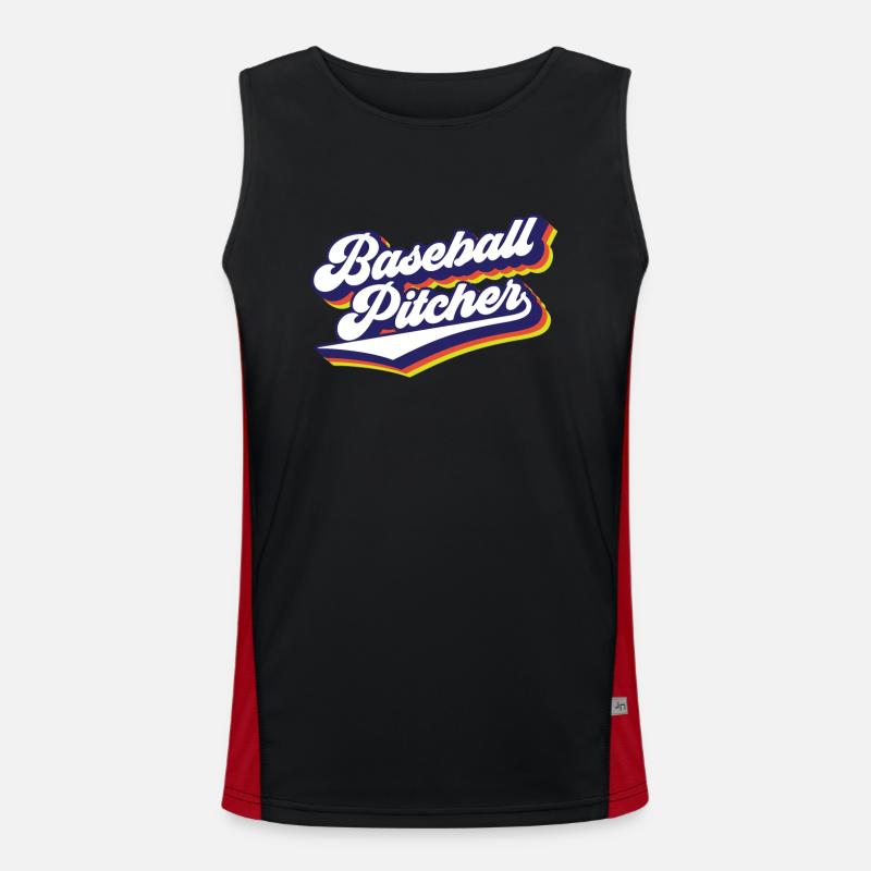 Baseball Pitcher Hobby Pitcher Player Men's Functional Contrast Tank Top 