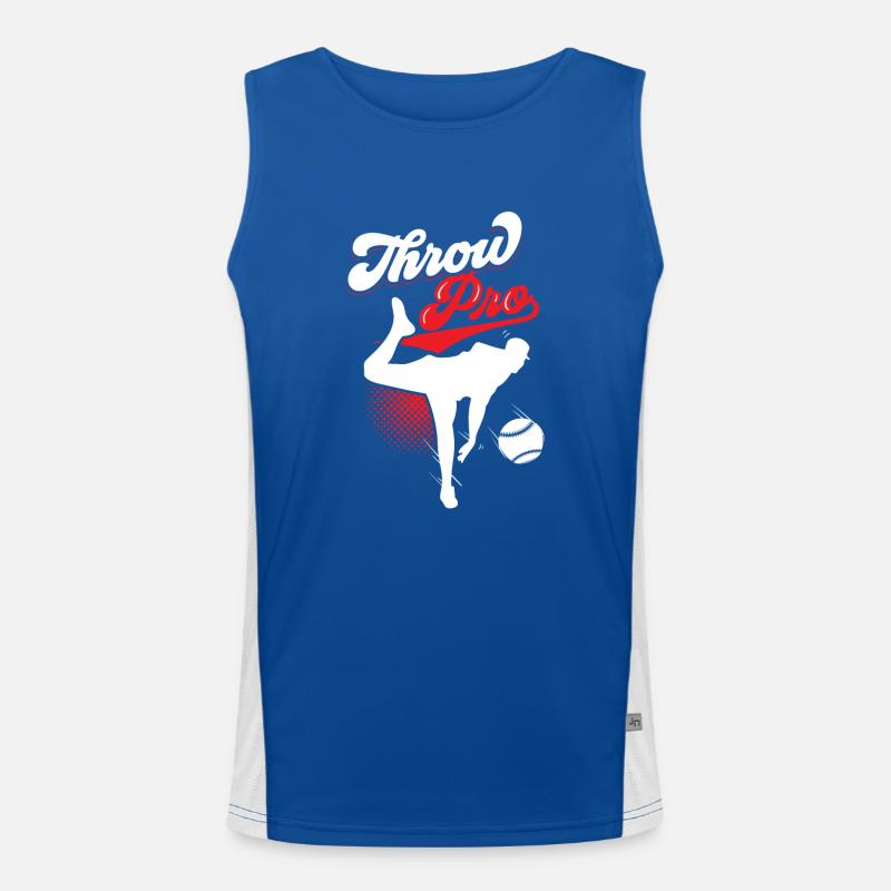 Throwing Professional Hobby Player Baseball Pitcher Thrower Men's Functional Contrast Tank Top 