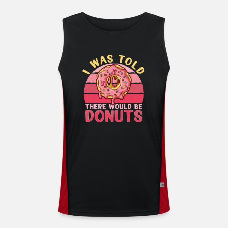 Donut Doughnut Baking Cake Baker Débardeur respirant contrasté Homme 