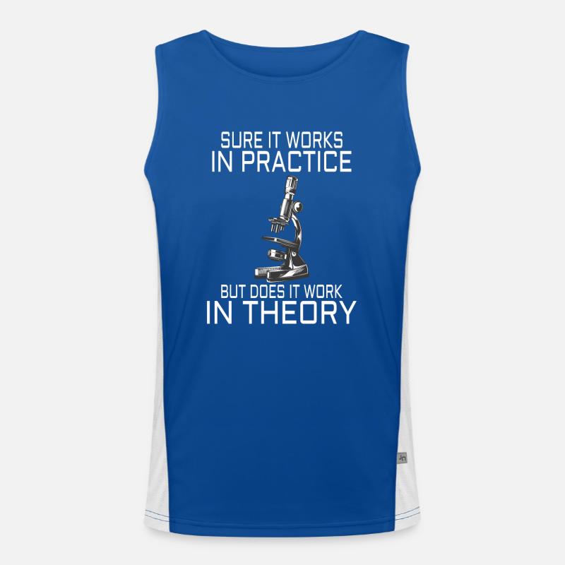 Physics Science Physicist Physics Teacher Gift Funktionelles Kontrast-Tank Top für Männer 