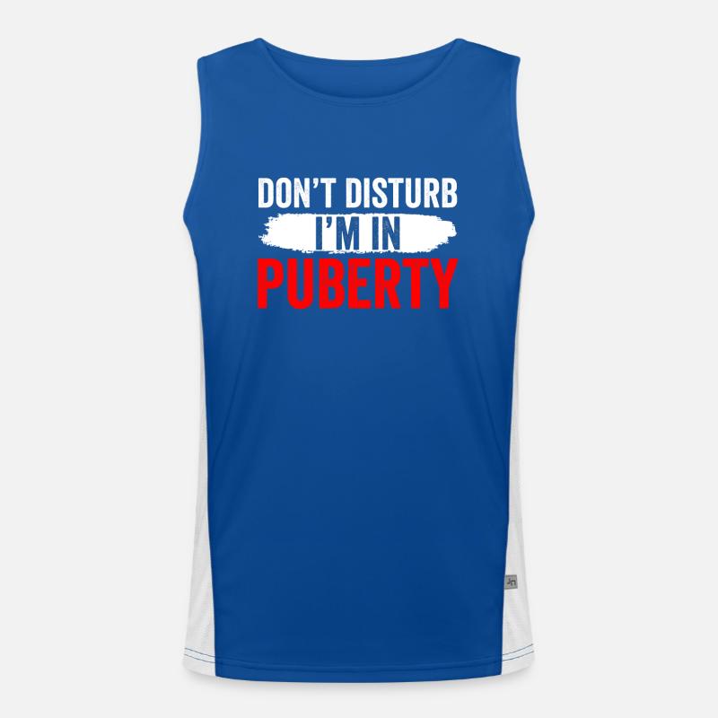 Bitte Nicht Stören: Ich Bin In Der Pubertät Funktionelles Kontrast-Tank Top für Männer 