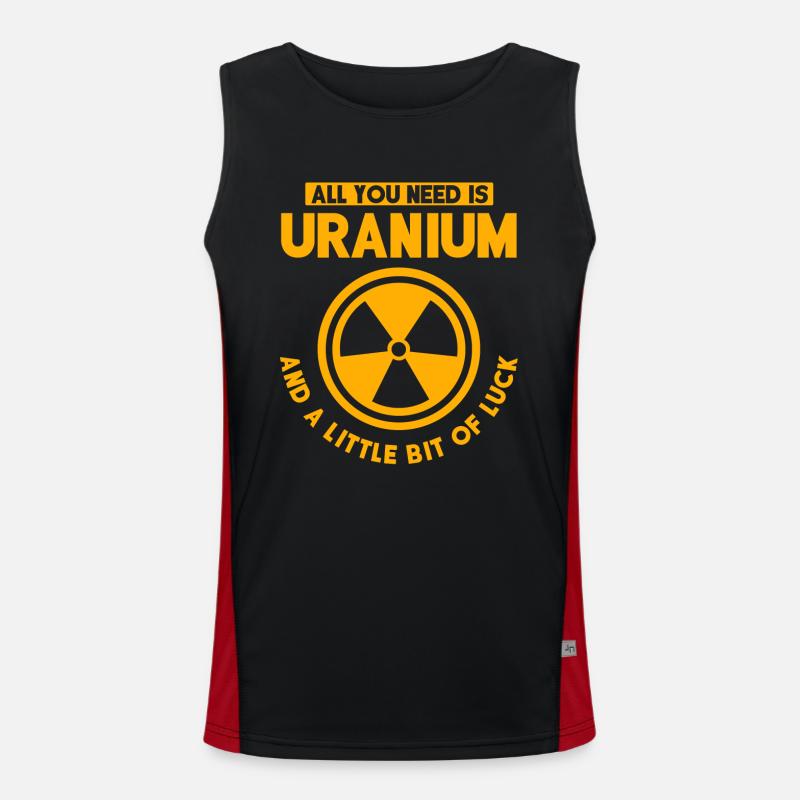 Nuclear Engineer, Nuclear Science, Science Men's Functional Contrast Tank Top 
