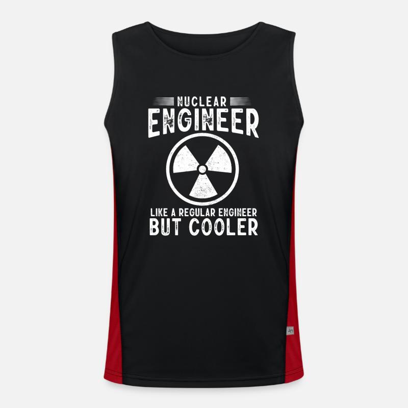 Nuclear Engineer, Nuclear Science, Science Men's Functional Contrast Tank Top 