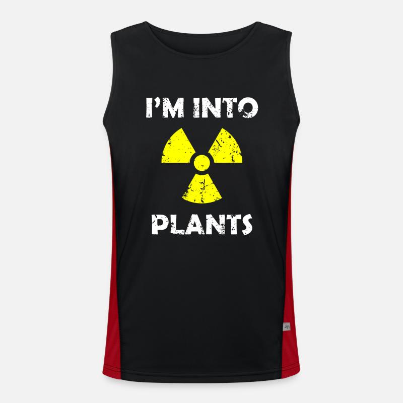 Nuclear Engineer, Nuclear Science, Science - Men's Functional Contrast Tank Top - black/red