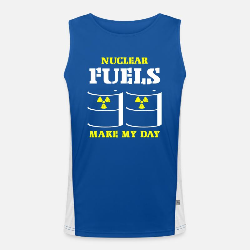 Nuclear Engineer, Nuclear Science, Science Men's Functional Contrast Tank Top 