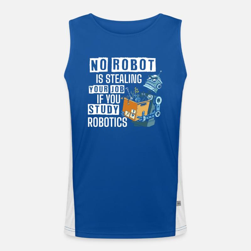 Robotics, robot builders Men's Functional Contrast Tank Top 
