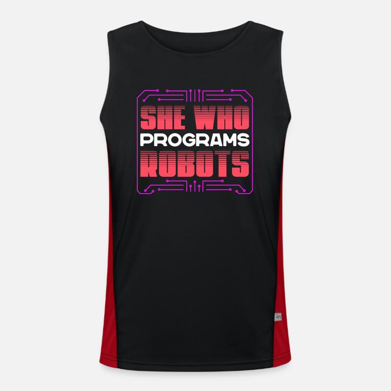 Robotics, Robotics Engineer Men's Functional Contrast Tank Top 