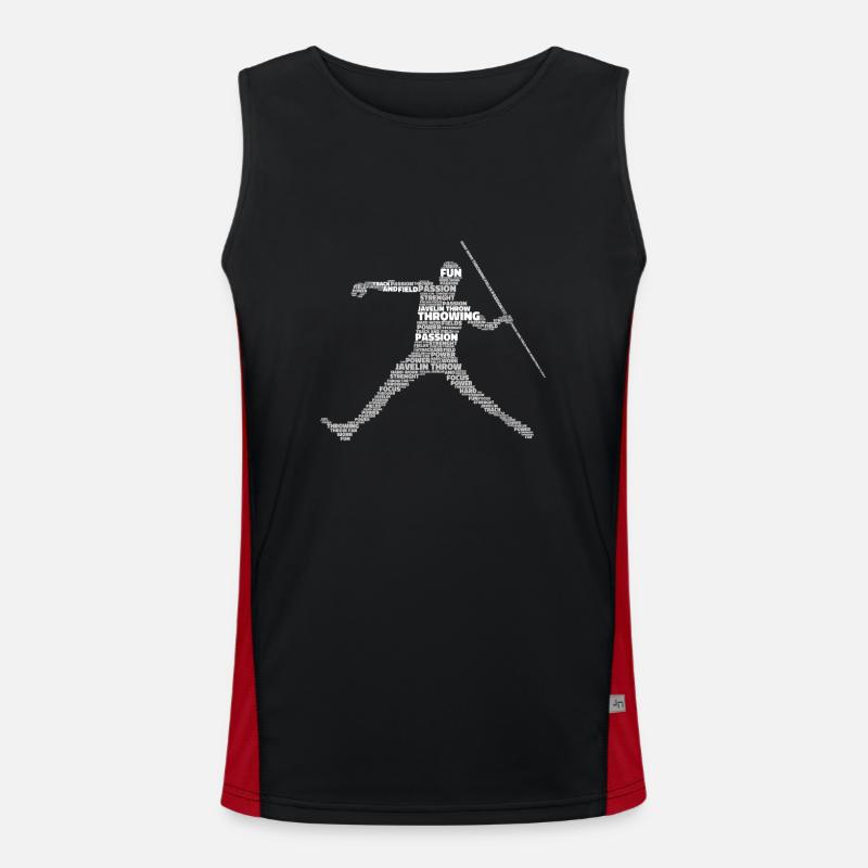 Speerwurfstrecker Leichtathletik Speerwerfer Funktionelles Kontrast-Tank Top für Männer 