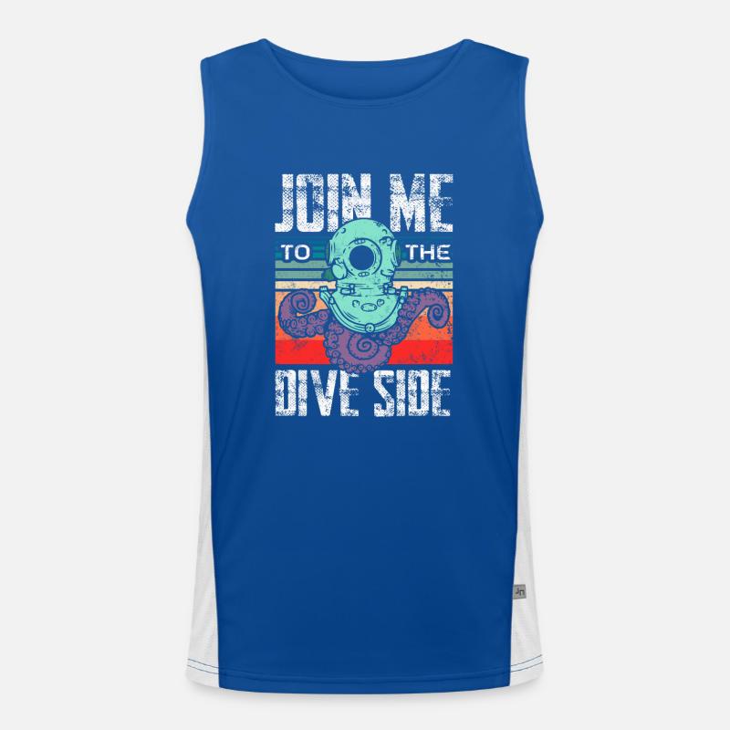Join the dive side Men's Functional Contrast Tank Top 