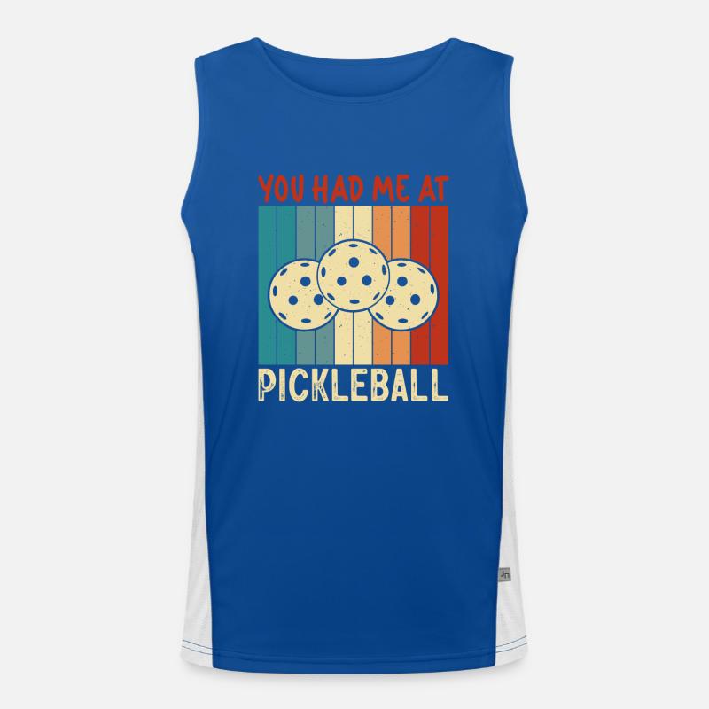 Pickleball Player Pickleball Paddle Pickleball Funktionelles Kontrast-Tank Top für Männer 