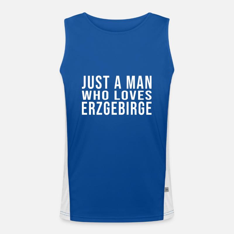 Just a Erzgebirger Funktionelles Kontrast-Tank Top für Männer 