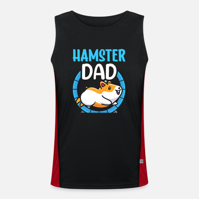 Hamster Papa Mignon Propriétaire d’animal de compagnie Débardeur respirant contrasté Homme 