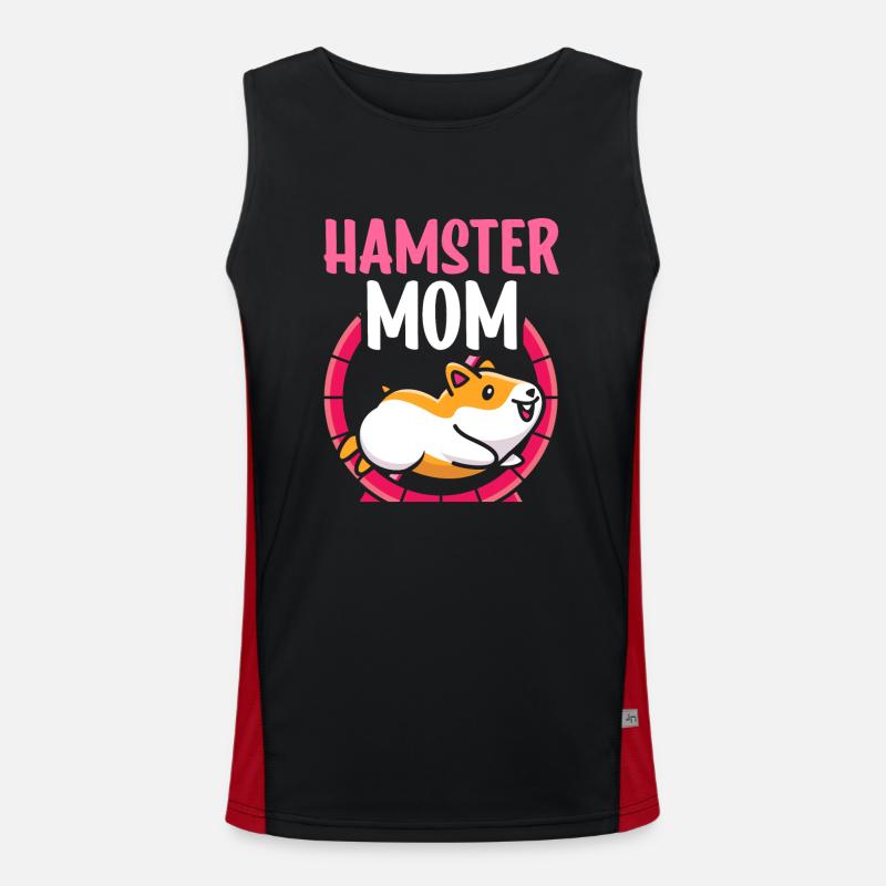 Hamster Maman Propriétaire d’animal mignon Débardeur respirant contrasté Homme 