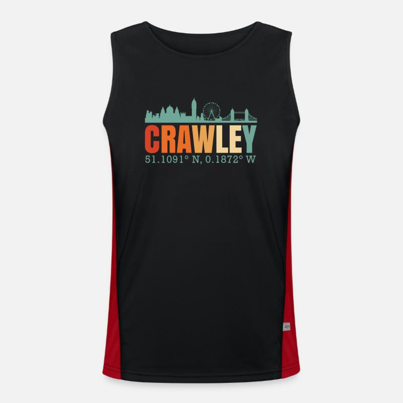 Crawley Funktionelles Kontrast-Tank Top für Männer 