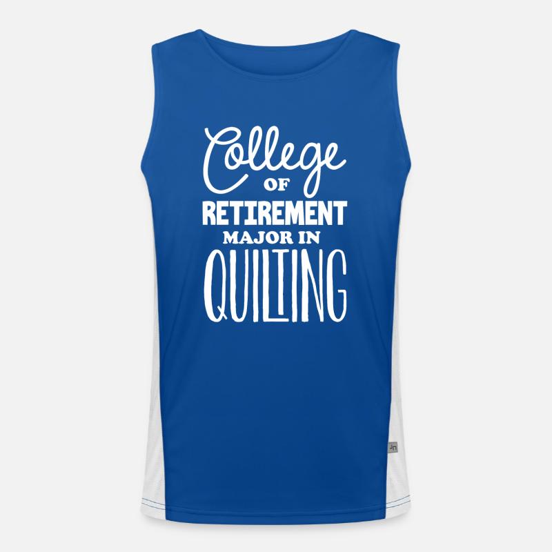 Quilting, knitting, sewing machines, sewing Men's Functional Contrast Tank Top 