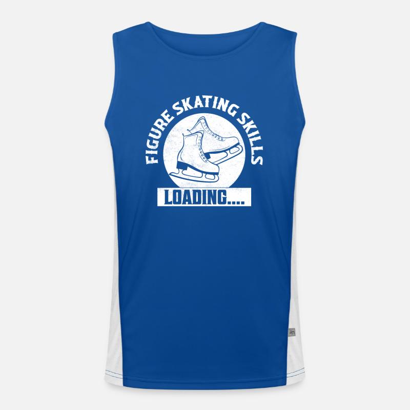 Figure Skating Skills Loading.... Ice Skater Ice S Men's Functional Contrast Tank Top 