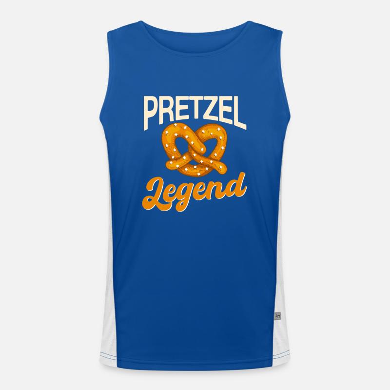 Brezel Legende Funktionelles Kontrast-Tank Top für Männer 