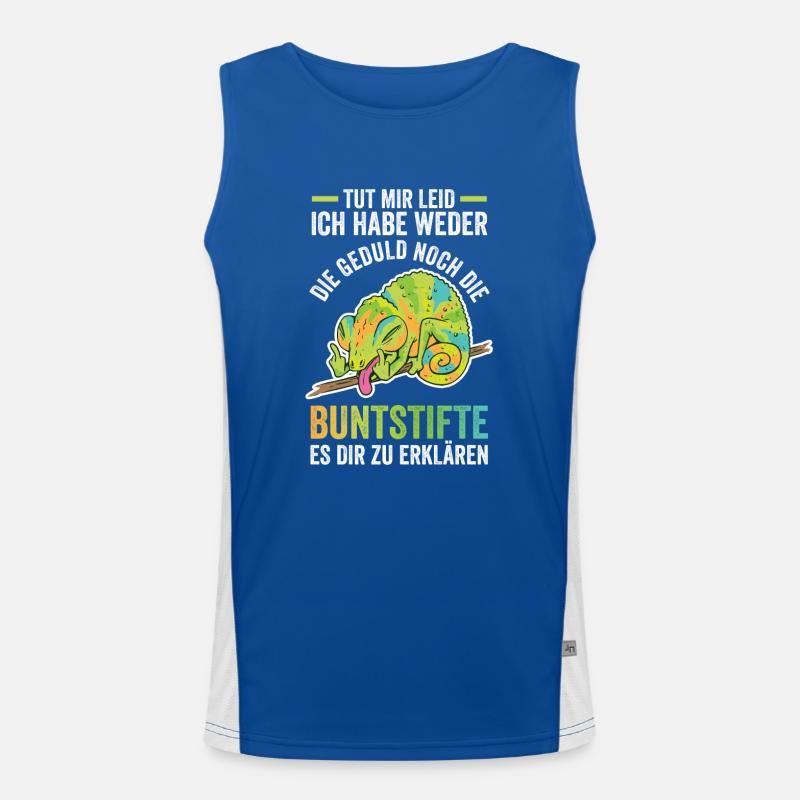 Tut Mir Leid Ich Habe Weder Die Geduld Es Dir Zu E Funktionelles Kontrast-Tank Top für Männer 