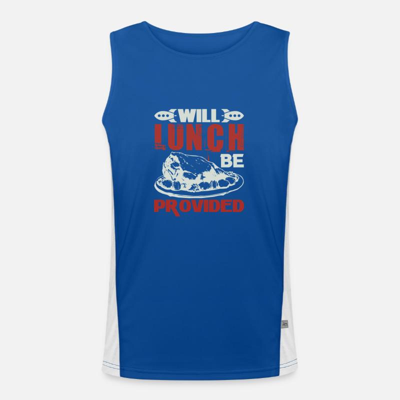 WILL LUNCH BE PROVIDED Men's Functional Contrast Tank Top 