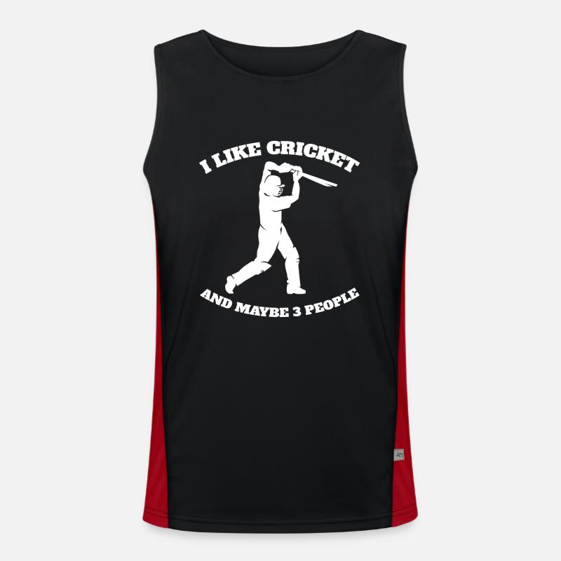 Équipe de cricket Équipe de cricket Équipe de cricket Débardeur respirant contrasté Homme 