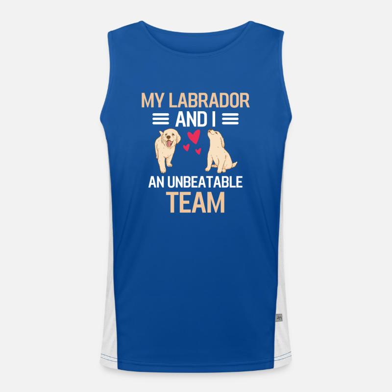 Mon Labrador et moi Chien Cadeau Labrador Débardeur respirant contrasté Homme 