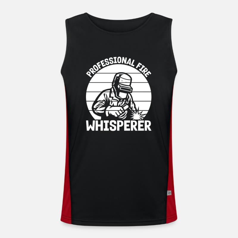 Professional Fire Whisperer Metal Worker Welding Funktionelles Kontrast-Tank Top für Männer 