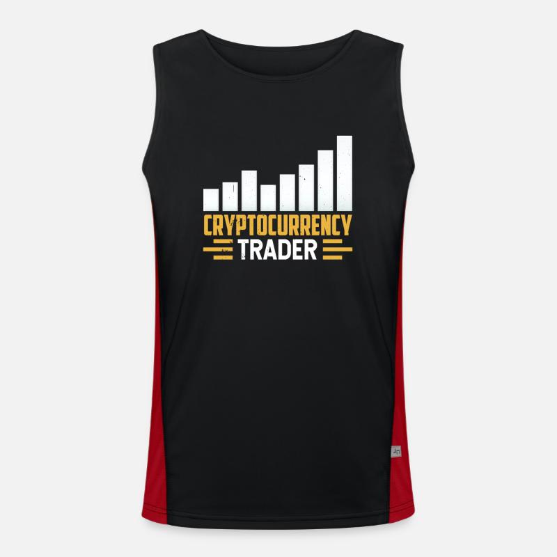 Crypto-Trader Crypto Trader Crypto Débardeur respirant contrasté Homme 