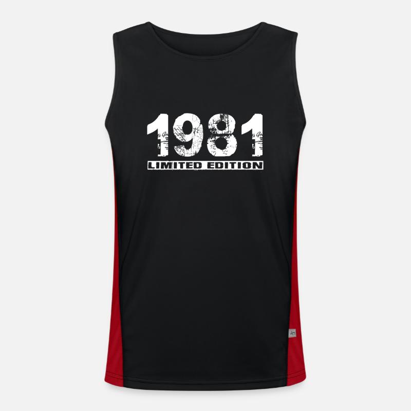 Édition limitée 1981 Débardeur respirant contrasté Homme 
