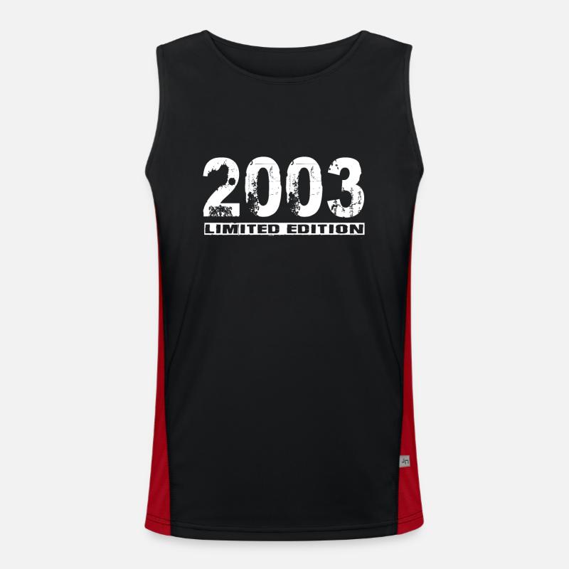 Limited Edition 2003 Funktionelles Kontrast-Tank Top für Männer 