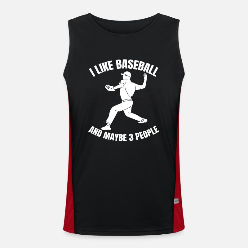 Joueurs de baseball Équipe de baseball Joueurs de baseball Joueurs de baseball Débardeur respirant contrasté Homme 