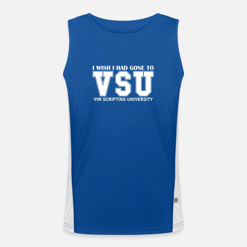 VIM Scripting University Schol of Linux Hacking Funktionelles Kontrast-Tank Top für Männer 