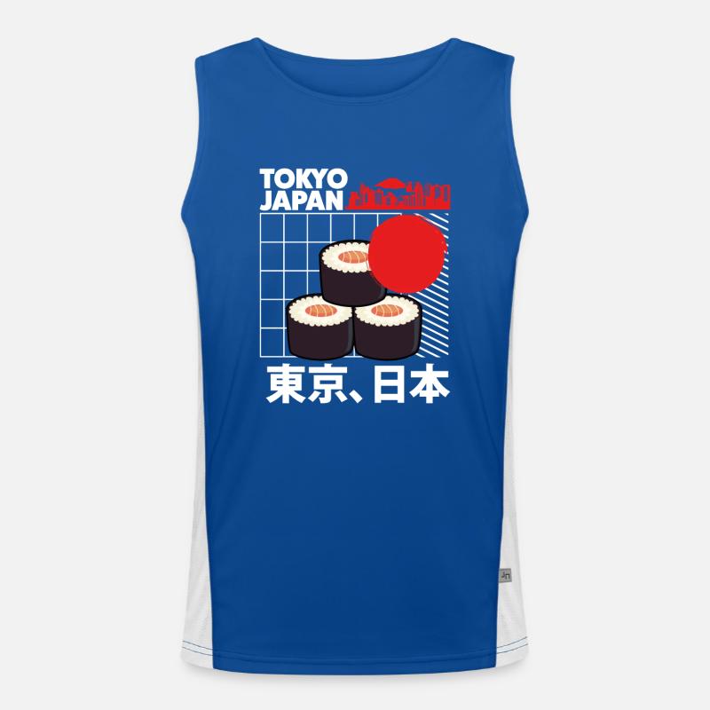 Aesthetic style The maki roll Men's Functional Contrast Tank Top 