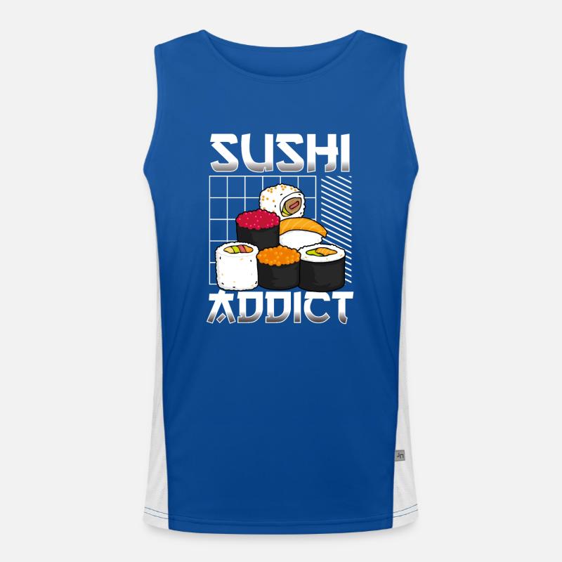 Esthétique addictive pour les sushis Débardeur respirant contrasté Homme 