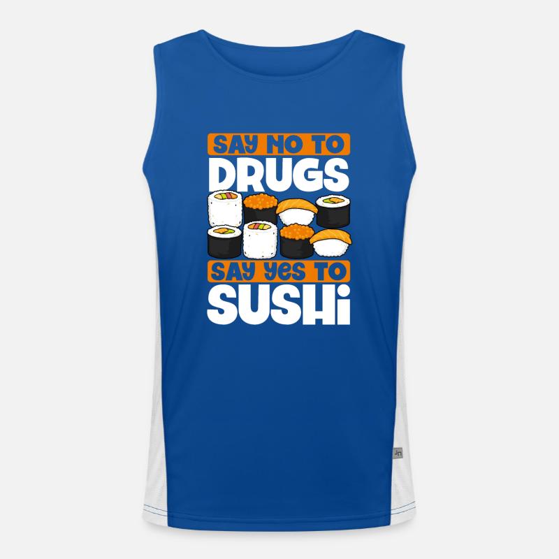 Dites oui aux sushis Débardeur respirant contrasté Homme 