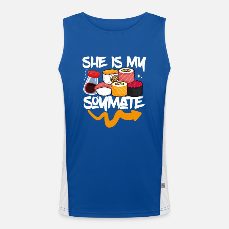 Sie Ist Meine Soymate Funktionelles Kontrast-Tank Top für Männer 