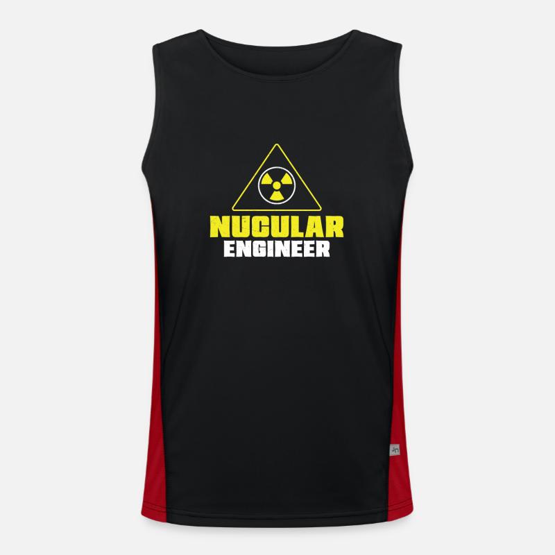 Nuclear Engineer Nuclear Engineer Funny Men's Functional Contrast Tank Top 