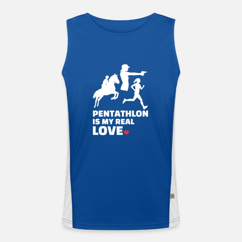 J’adore le pentathlon Débardeur respirant contrasté Homme 