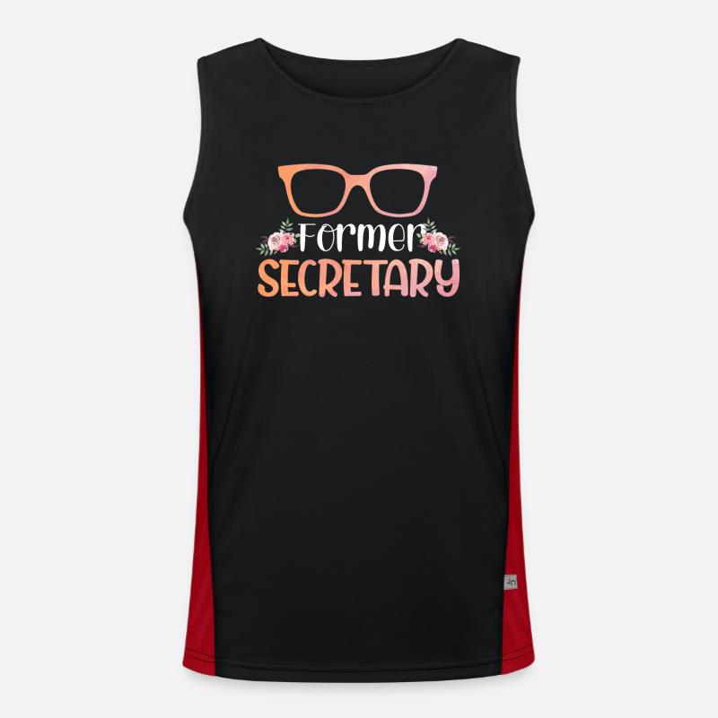 Ehemaliger Sekretär Funktionelles Kontrast-Tank Top für Männer 