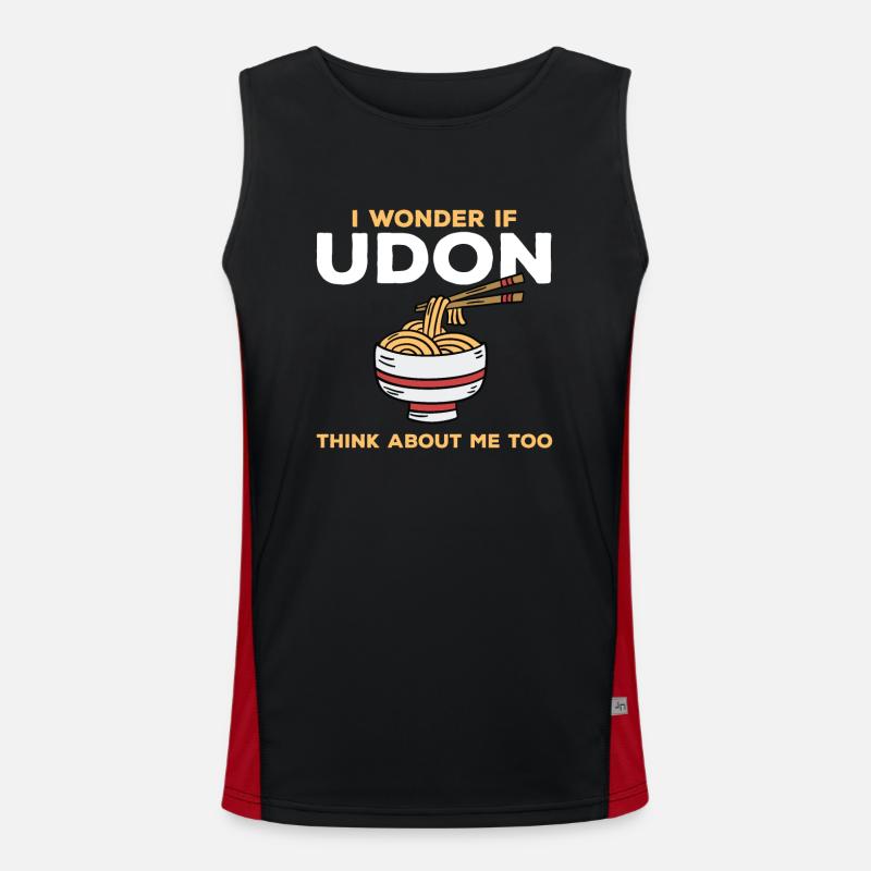Udon Soba Nudeln Funktionelles Kontrast-Tank Top für Männer 
