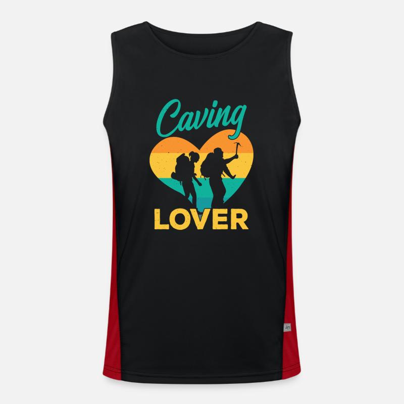 Cave lovers Cave Hiking Caving Cave Men's Functional Contrast Tank Top 