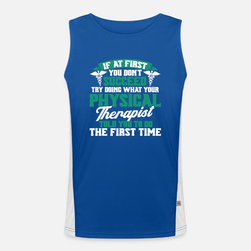 Physiotherapie Physiotherapeut Physio Funktionelles Kontrast-Tank Top für Männer 